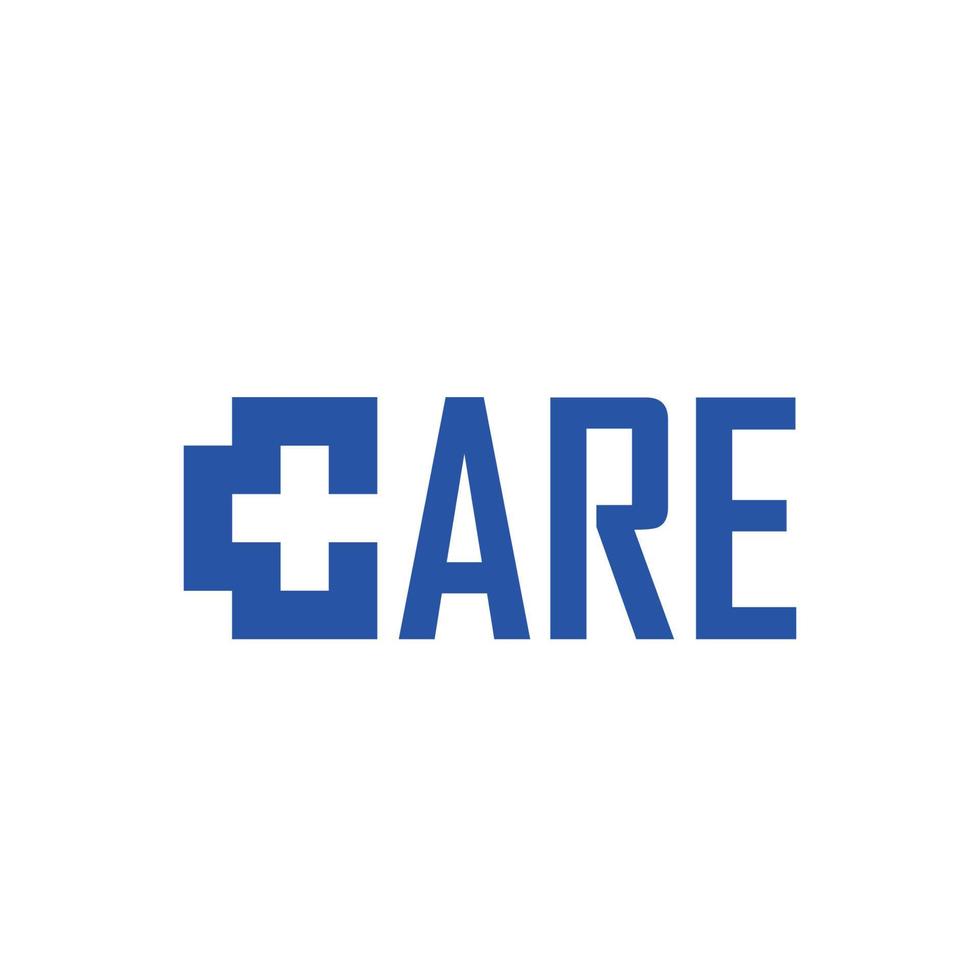 logotipo de atención médica con letra c inicial vector