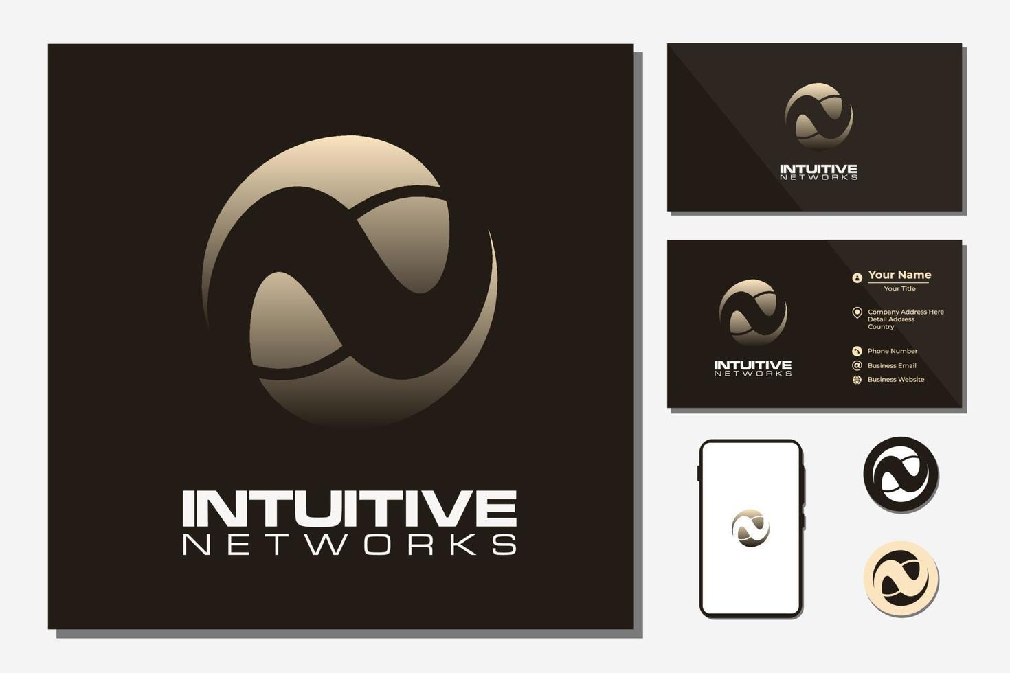 Spinning fish circle for vector-based company logo design vector