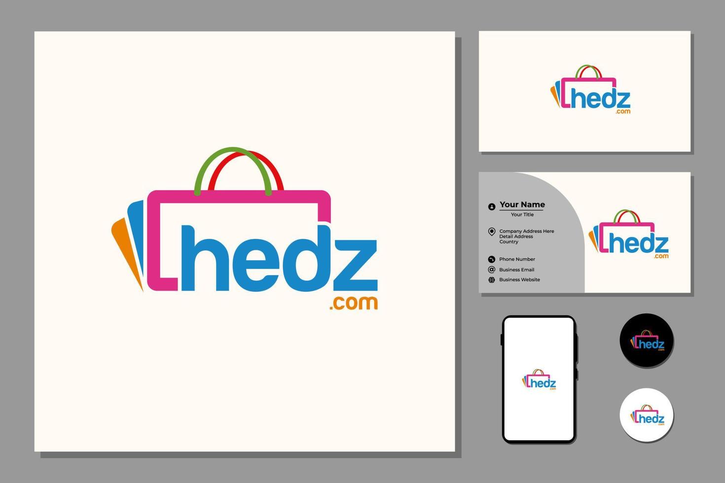 Shopping bag logo vector