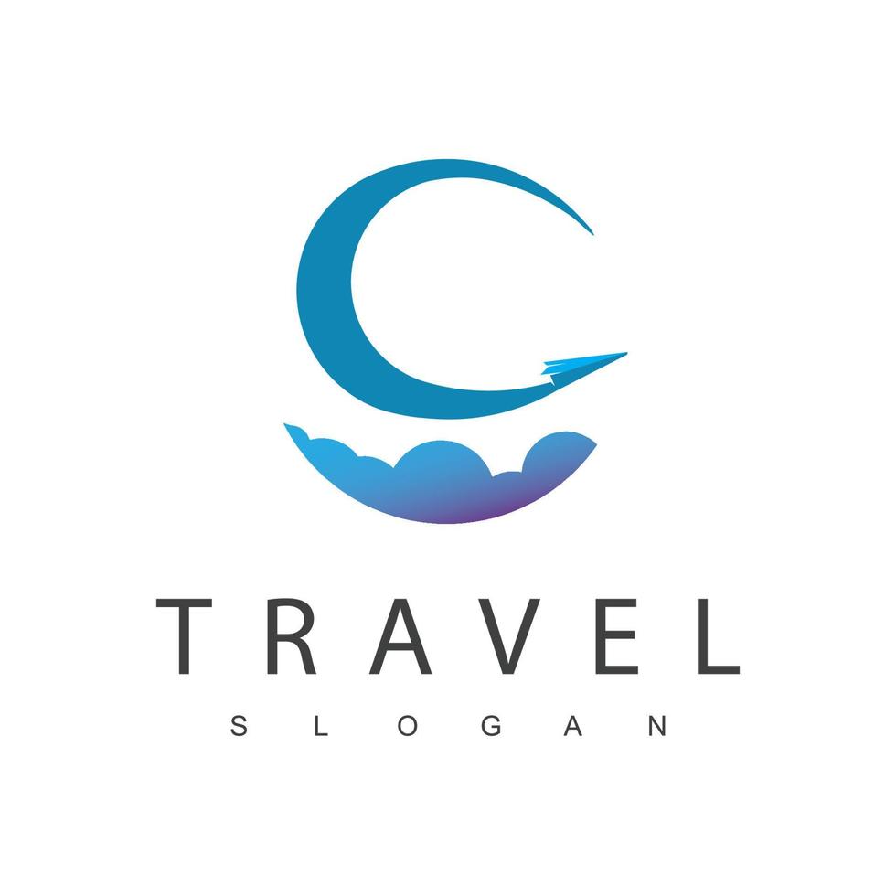 plantilla de diseño de logotipo de viaje y viaje vector