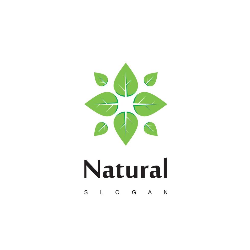 logotipo de la planta, símbolo de la empresa en crecimiento vector