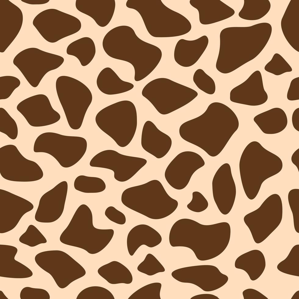 Vector design of milk cow skin pattern smooth. Seamless vector pattern.