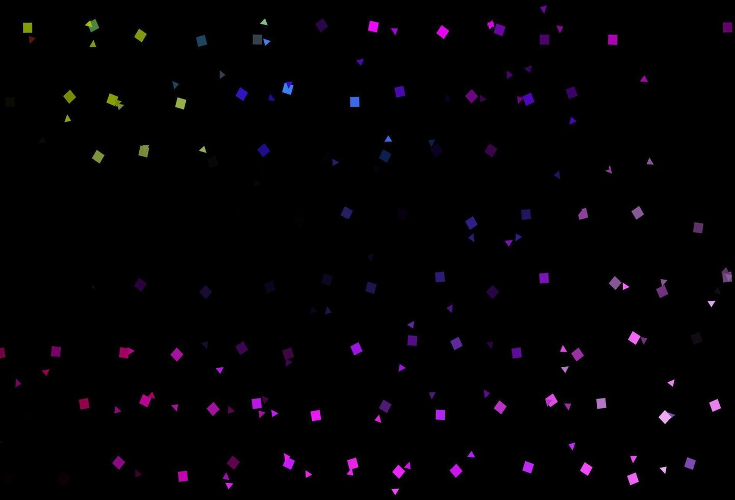 Dark Multicolor, Rainbow vector texture in poly style with circles, cubes.