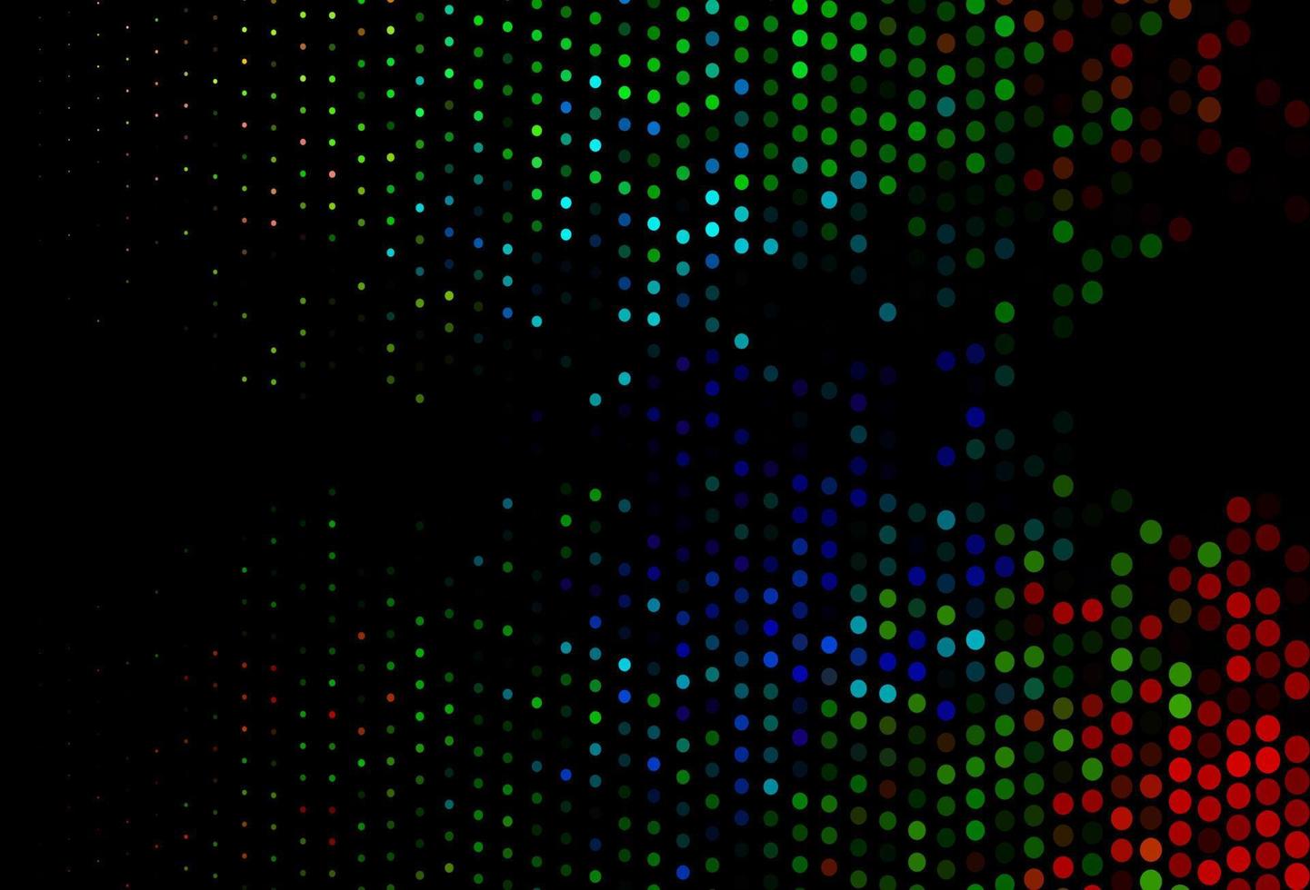 Dark Multicolor, Rainbow vector backdrop with dots.