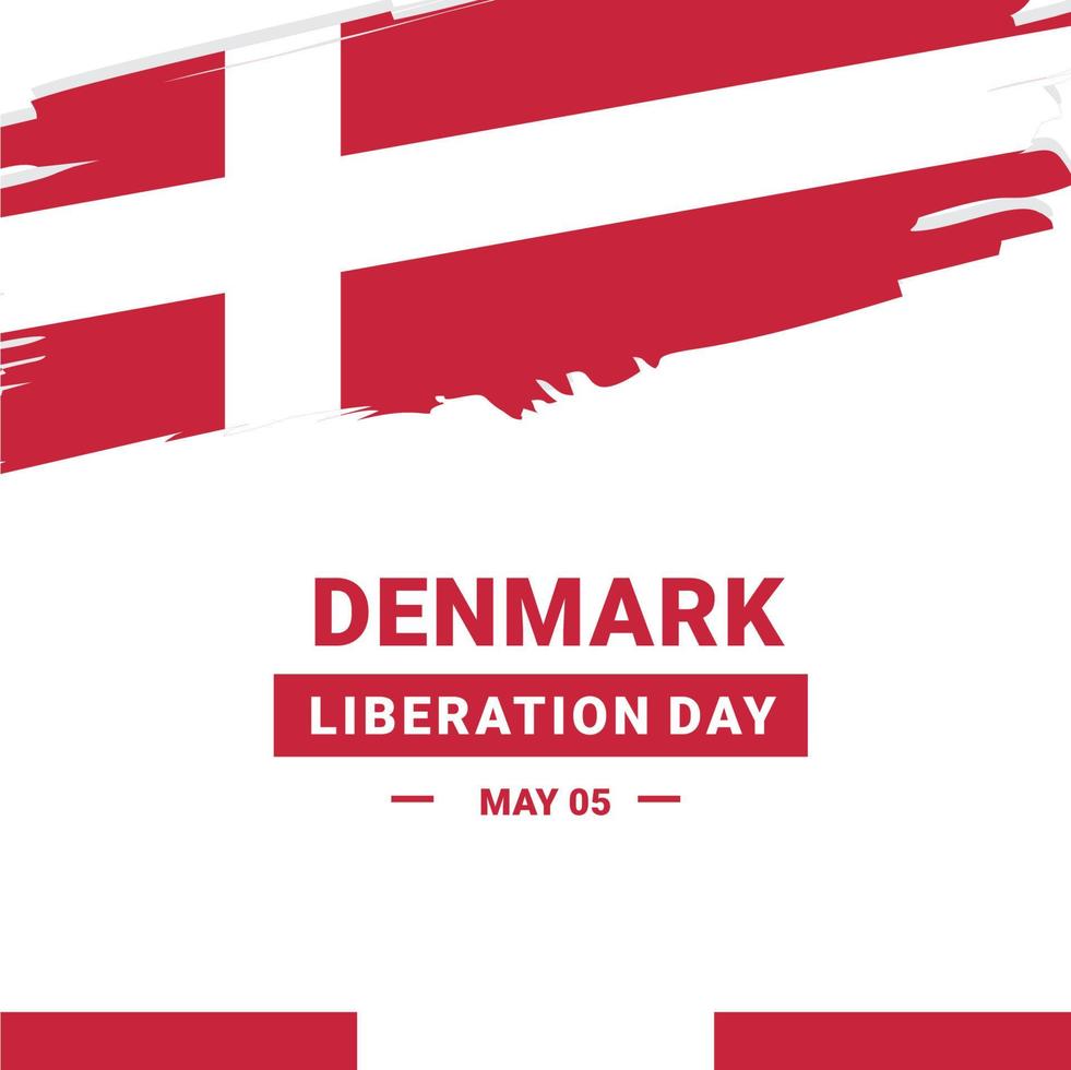 Denmark Liberation Day vector