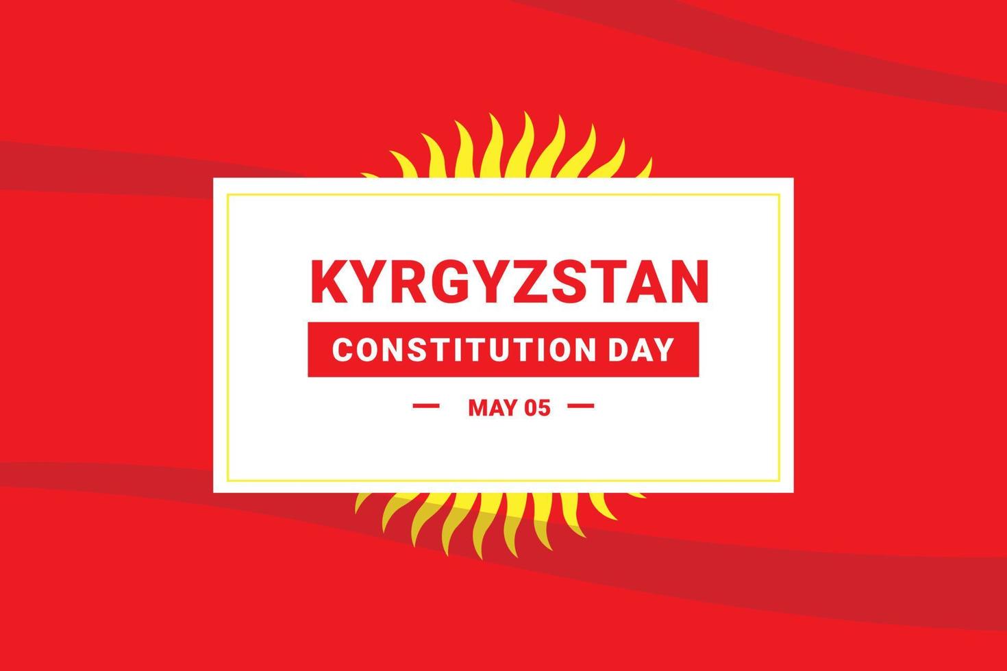 Kyrgyzstan Constitution Day vector