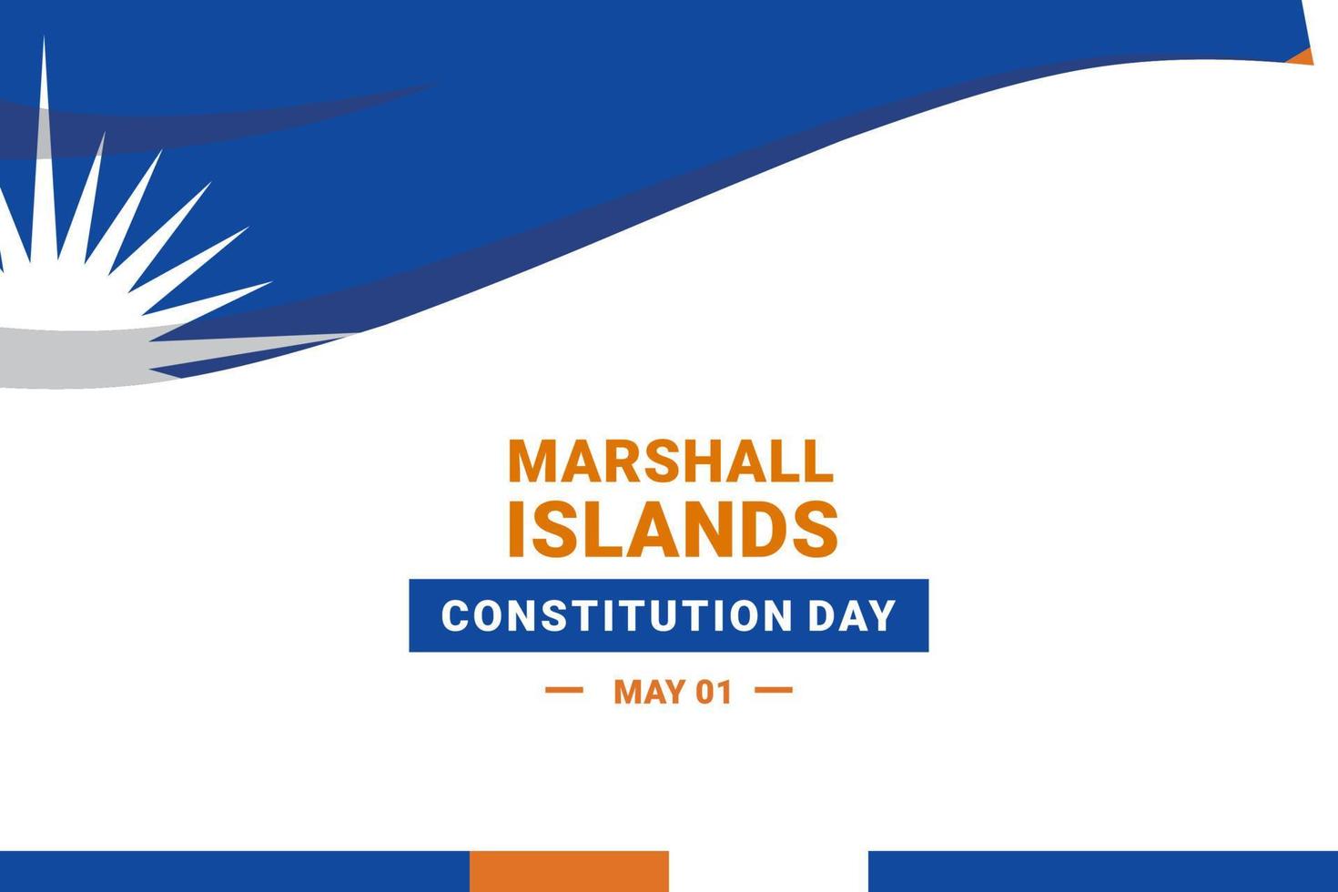 Marshall Island Constitution Day vector