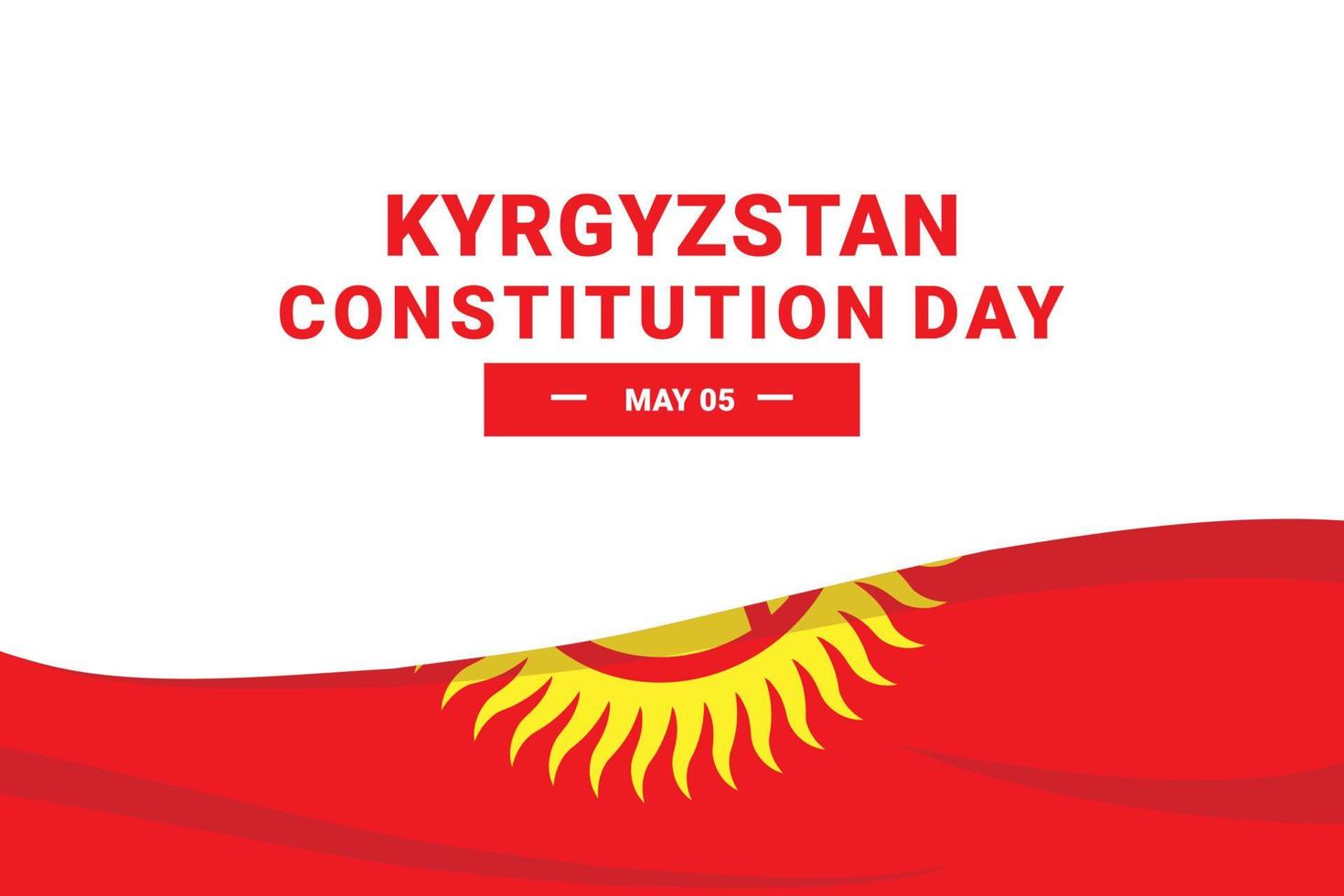 Kyrgyzstan Constitution Day vector