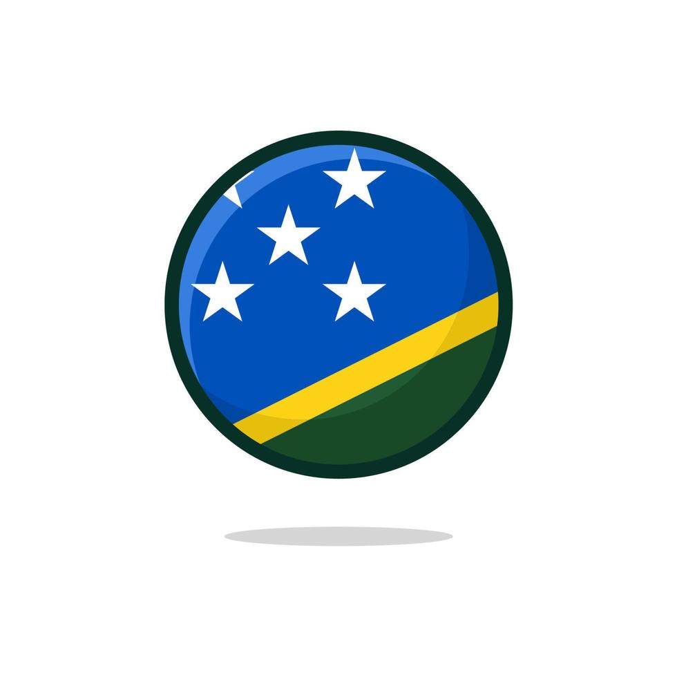 Solomon Islands Flag Icon vector