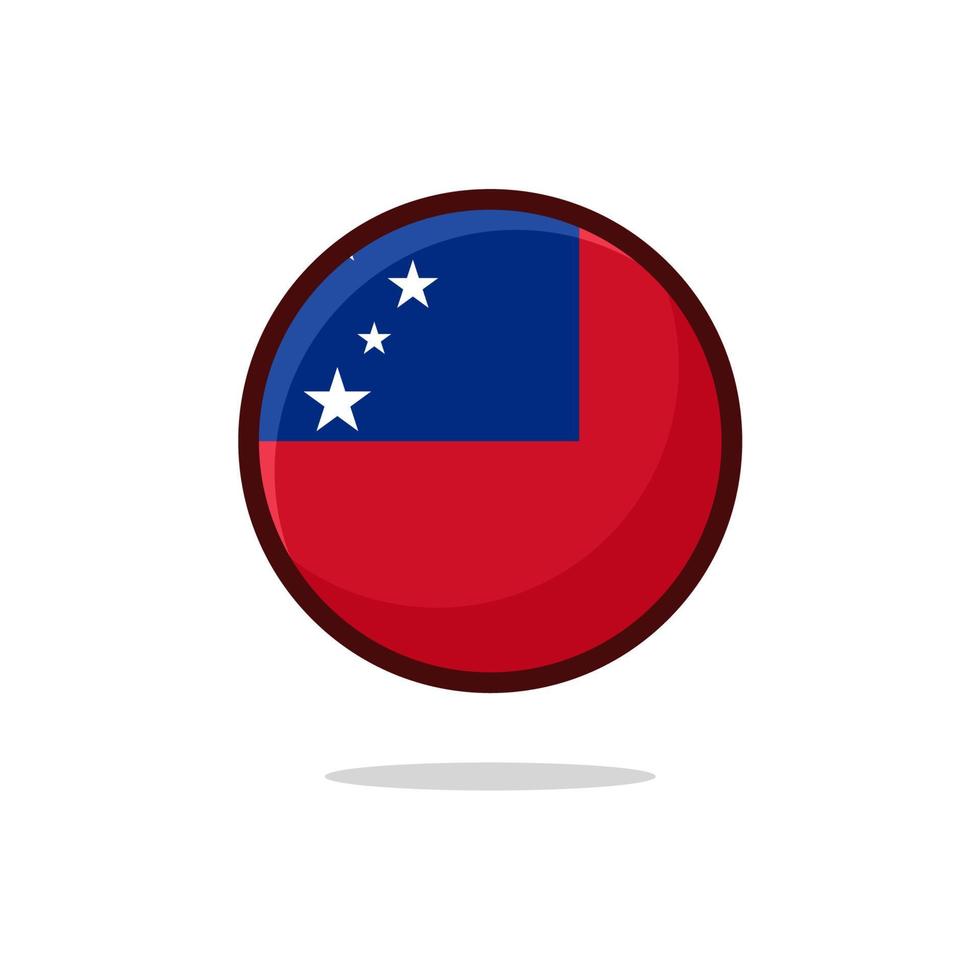 icono de la bandera de samoa vector