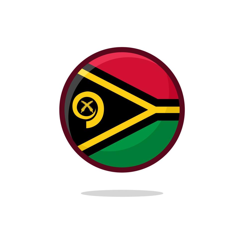 Vanuatu Flag Icon vector