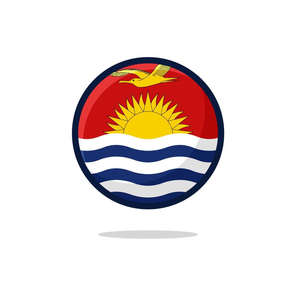 icono de la bandera de kiribati vector