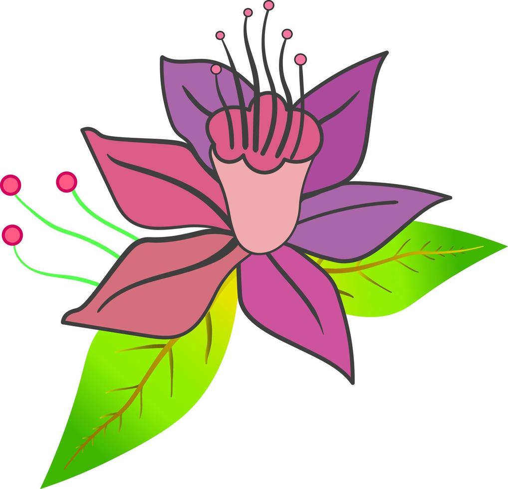ilustración de vector de flor creativa