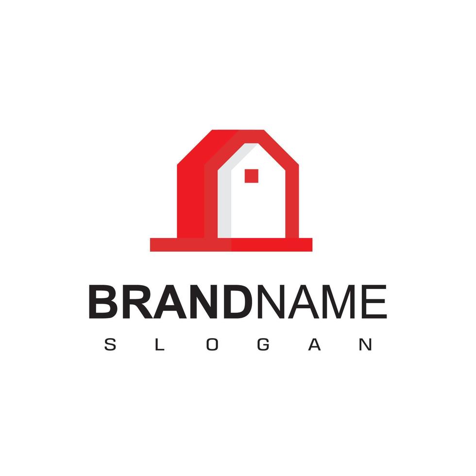 Real Estate Logo design template.  Roofing logo vector. vector