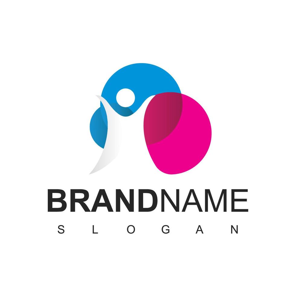 People Logo, Society, Teamwork And Community Symbol vector