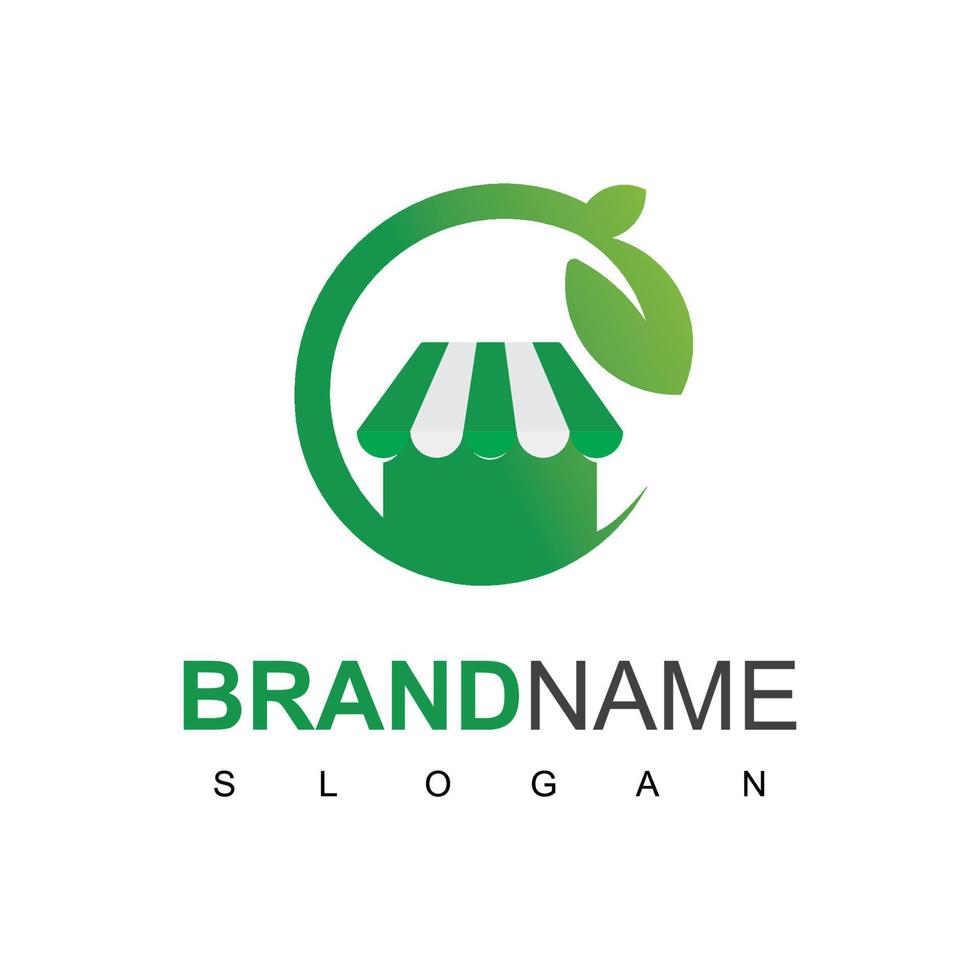 Organic Shop Logo 7530777 Vector Art at Vecteezy