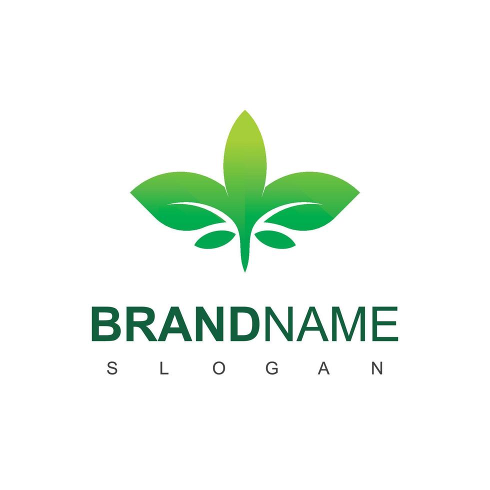 Plant Logo, Growing Company Symbol vector