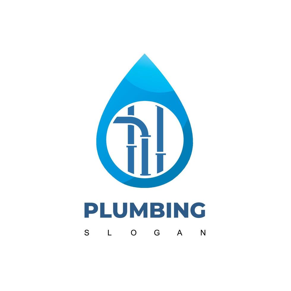 Plumbing Company Logo Design Template vector