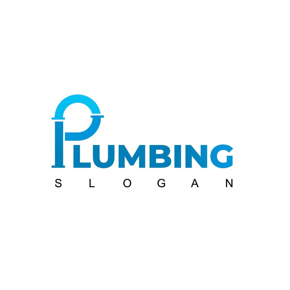 Plumbing Company Logo Design Template vector