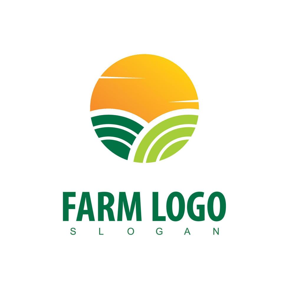 Farm Logo Design Template vector