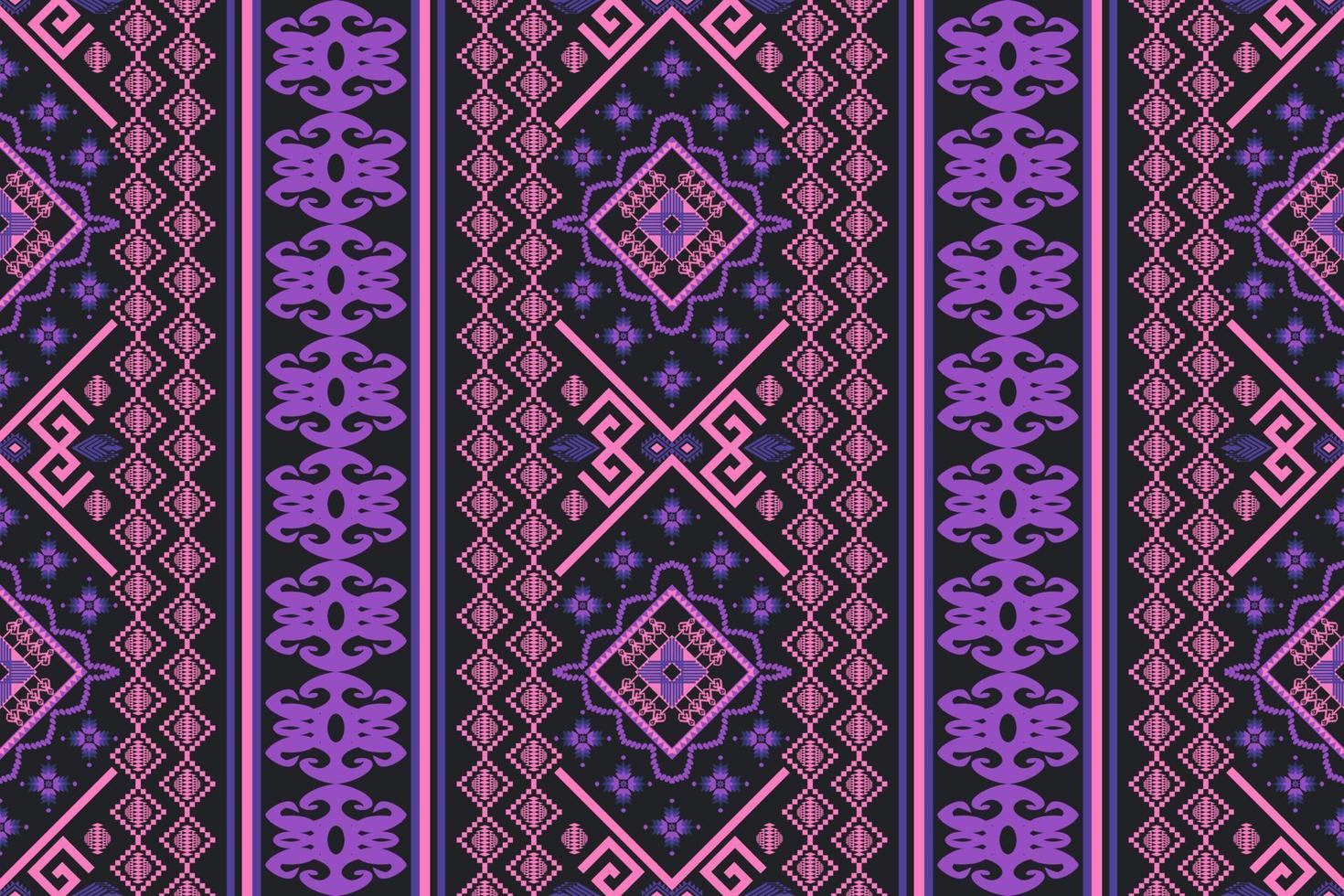 patrón tradicional oriental étnico geométrico.figura estilo de bordado tribal.diseño para fondo, papel tapiz, ropa, envoltura, tela, ilustración vectorial vector