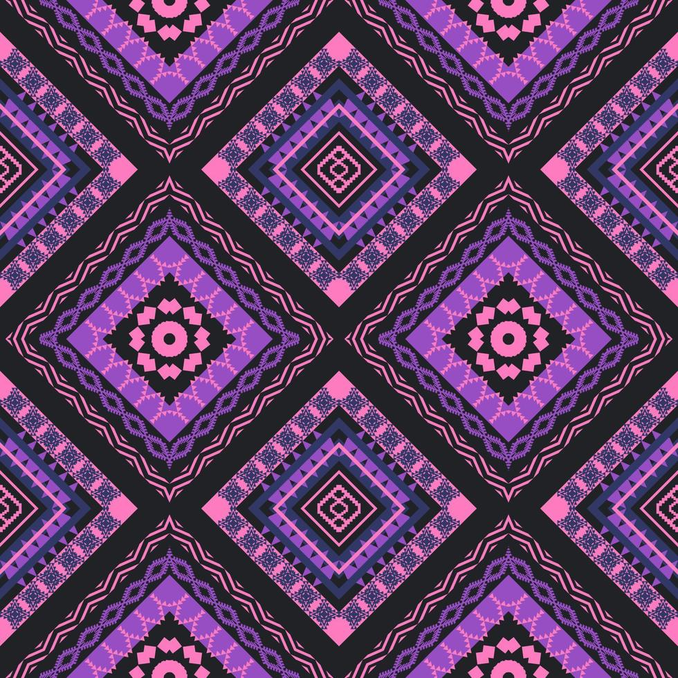 Geometric ethnic oriental traditional pattern.Figure tribal embroidery style.Design for background,wallpaper,clothing,wrapping,fabric,vector illustration vector