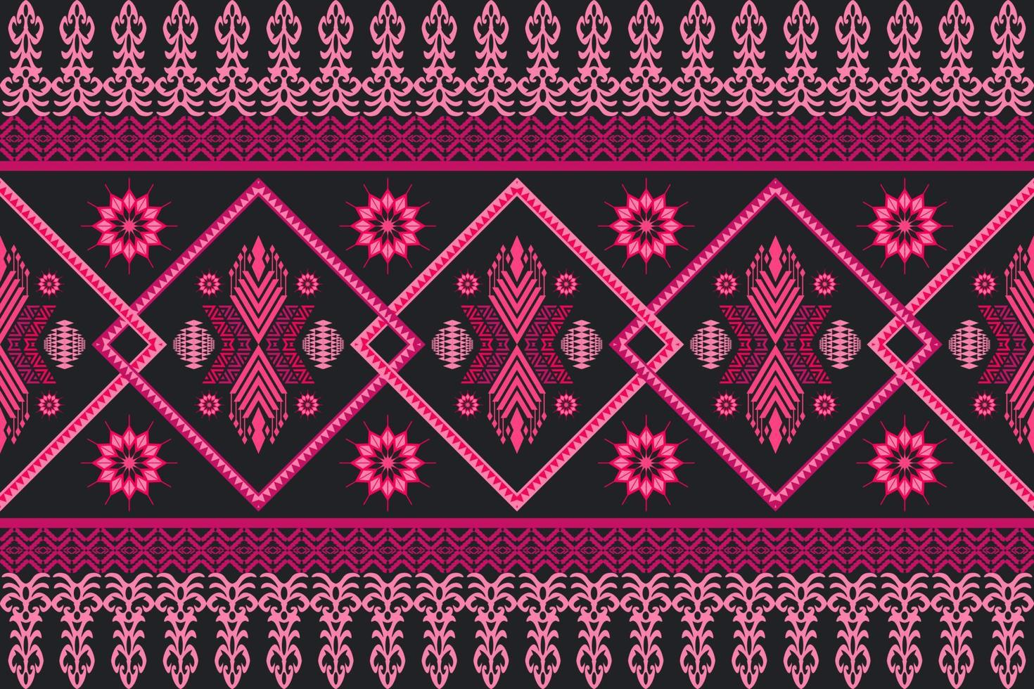 patrón tradicional oriental étnico geométrico.figura estilo de bordado tribal.diseño para fondo, papel tapiz, ropa, envoltura, tela, ilustración vectorial vector