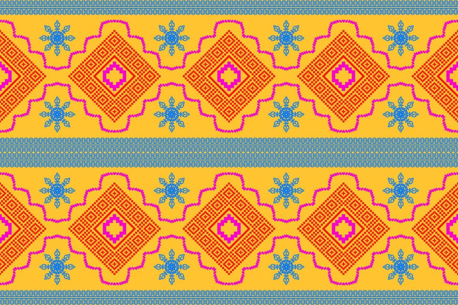 Geometric ethnic oriental traditional pattern.Figure tribal embroidery style.Design for background,wallpaper,clothing,wrapping,fabric,vector illustration vector