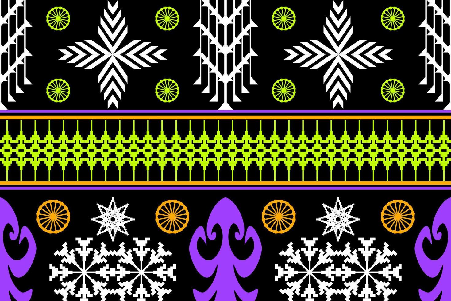 patrón tradicional oriental étnico geométrico.figura estilo de bordado tribal.diseño para fondo, papel tapiz, ropa, envoltura, tela, ilustración vectorial vector