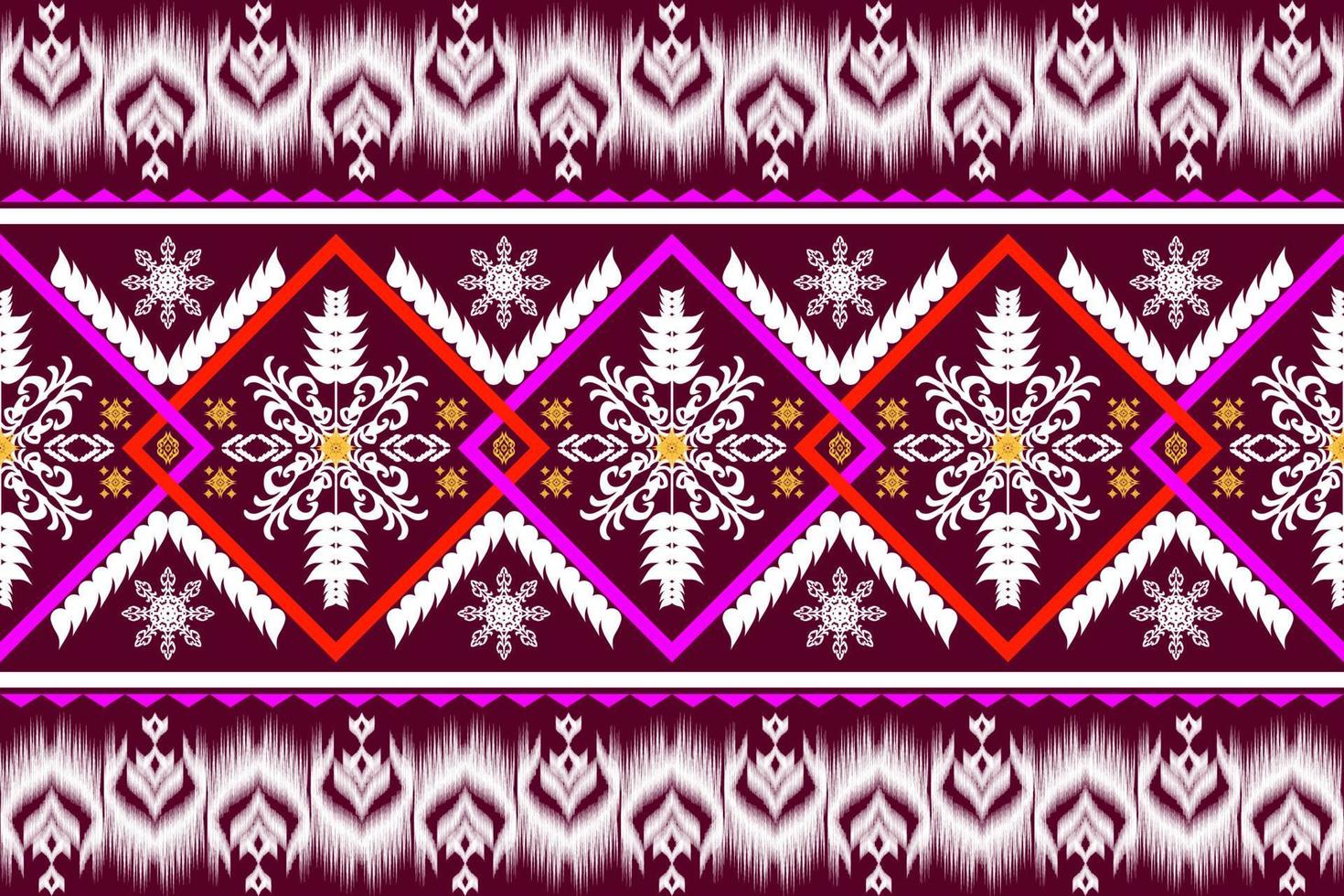 Geometric ethnic oriental traditional pattern.Figure tribal embroidery style.Design for background,wallpaper,clothing,wrapping,fabric,vector illustration vector
