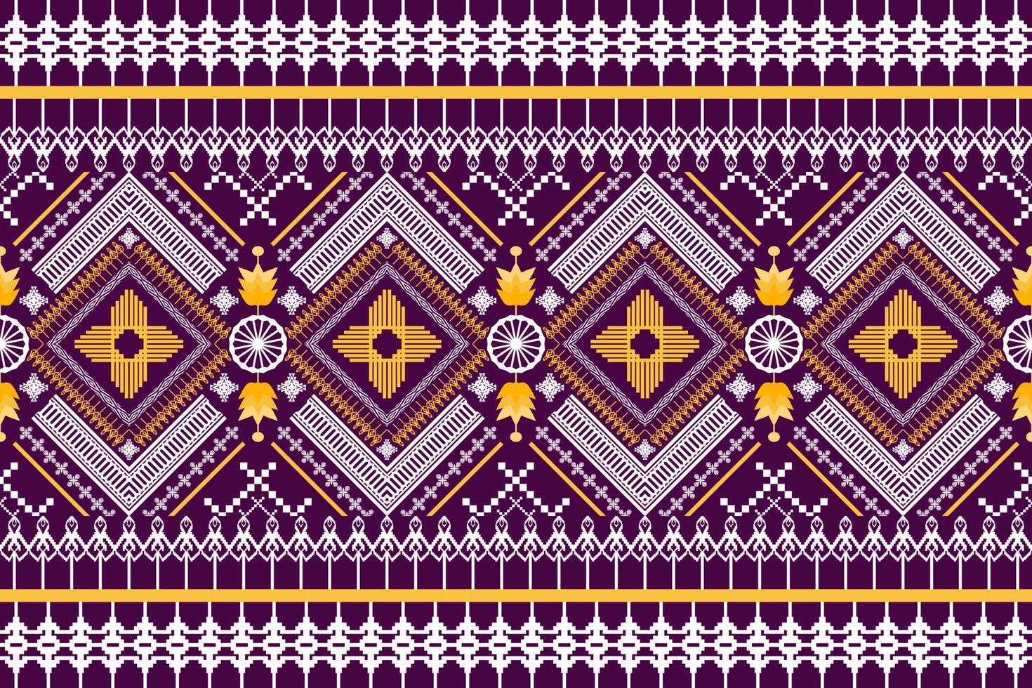 Geometric ethnic oriental traditional pattern.Figure tribal embroidery style.Design for background,wallpaper,clothing,wrapping,fabric,vector illustration vector