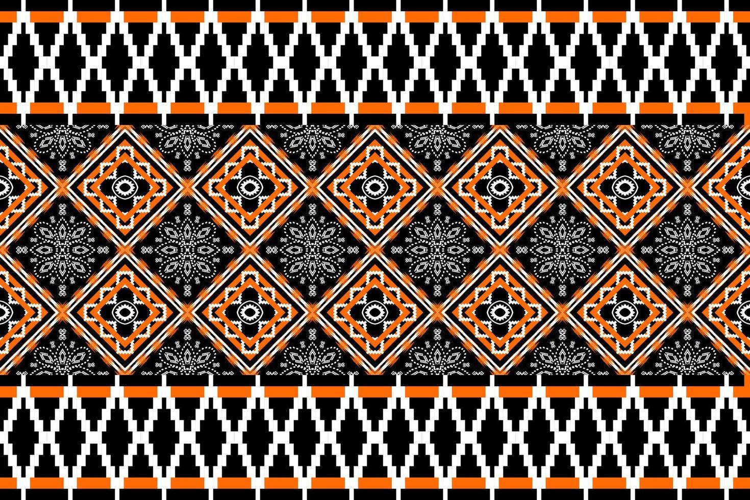 Geometric ethnic oriental traditional pattern.Figure tribal embroidery style.Design for background,wallpaper,clothing,wrapping,fabric,vector illustration vector