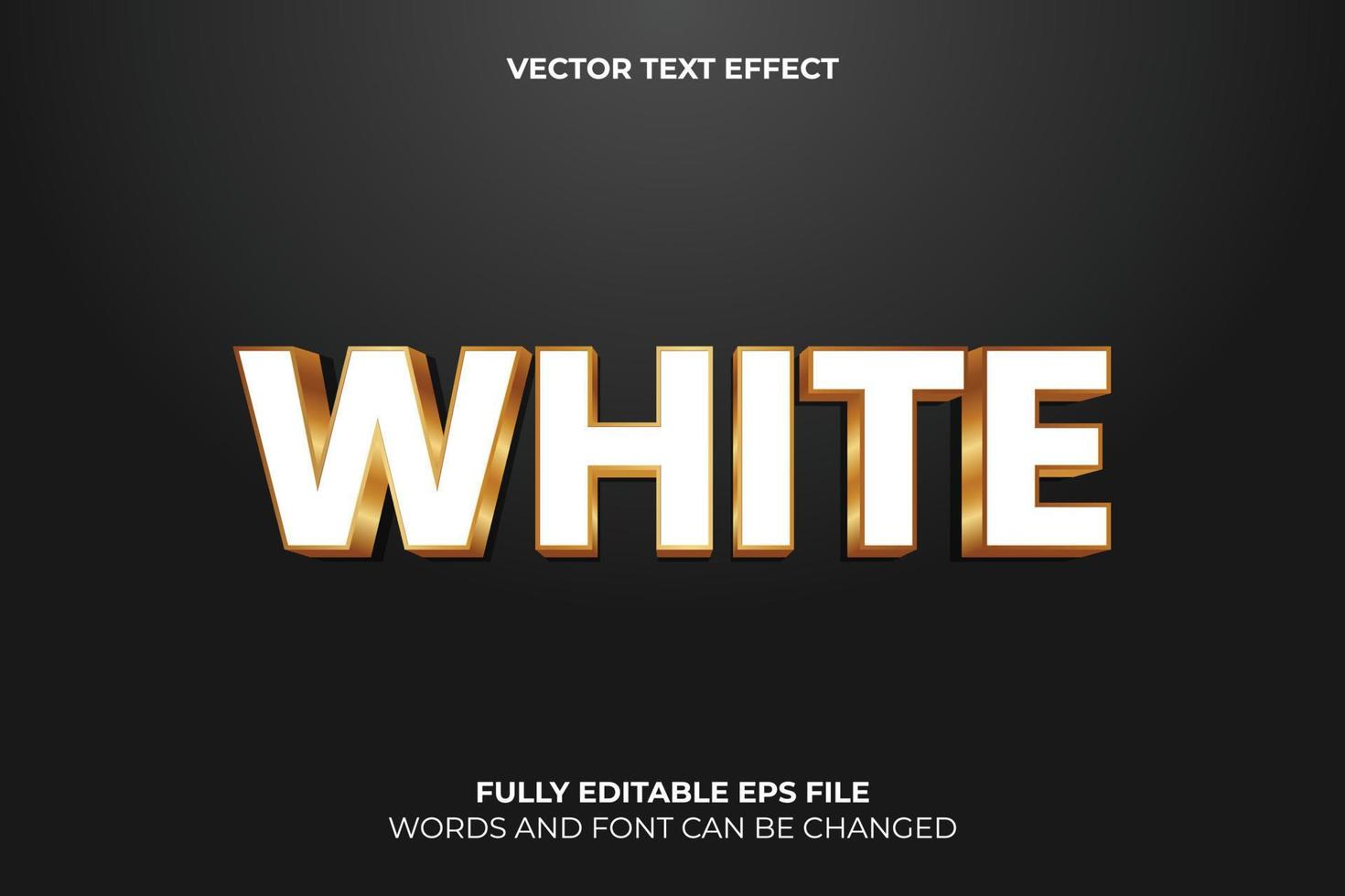 Editable 3D Vector Text Effect Template