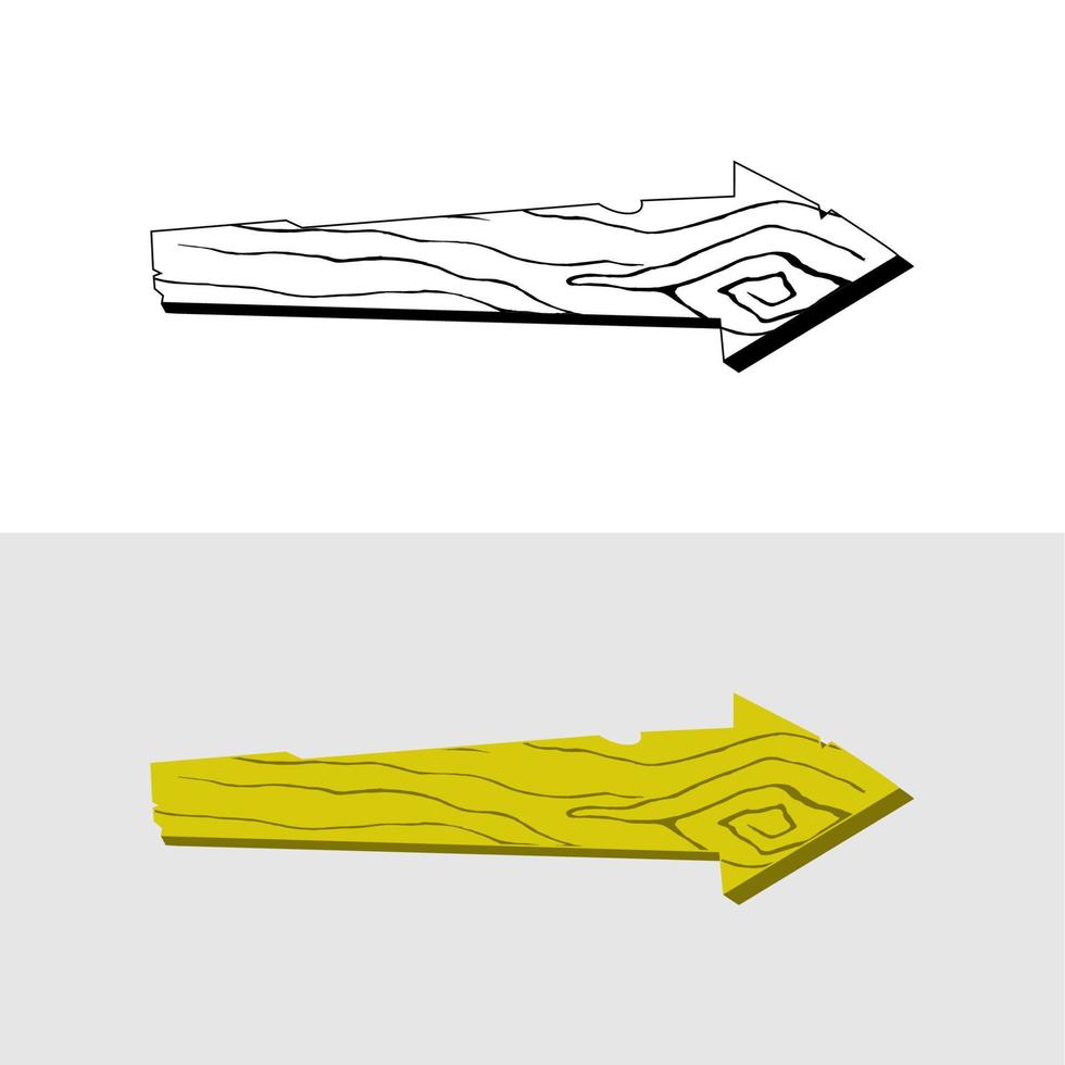 tablillas y letreros de madera. iconos vectoriales sobre fondo blanco. elementos para el diseño. concepto de ubicación. vector