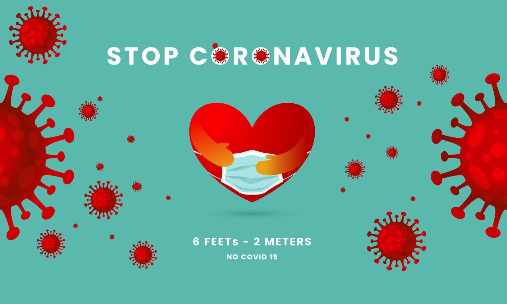 Mask wearing on face for protecting corona virus and COVID 19 vector