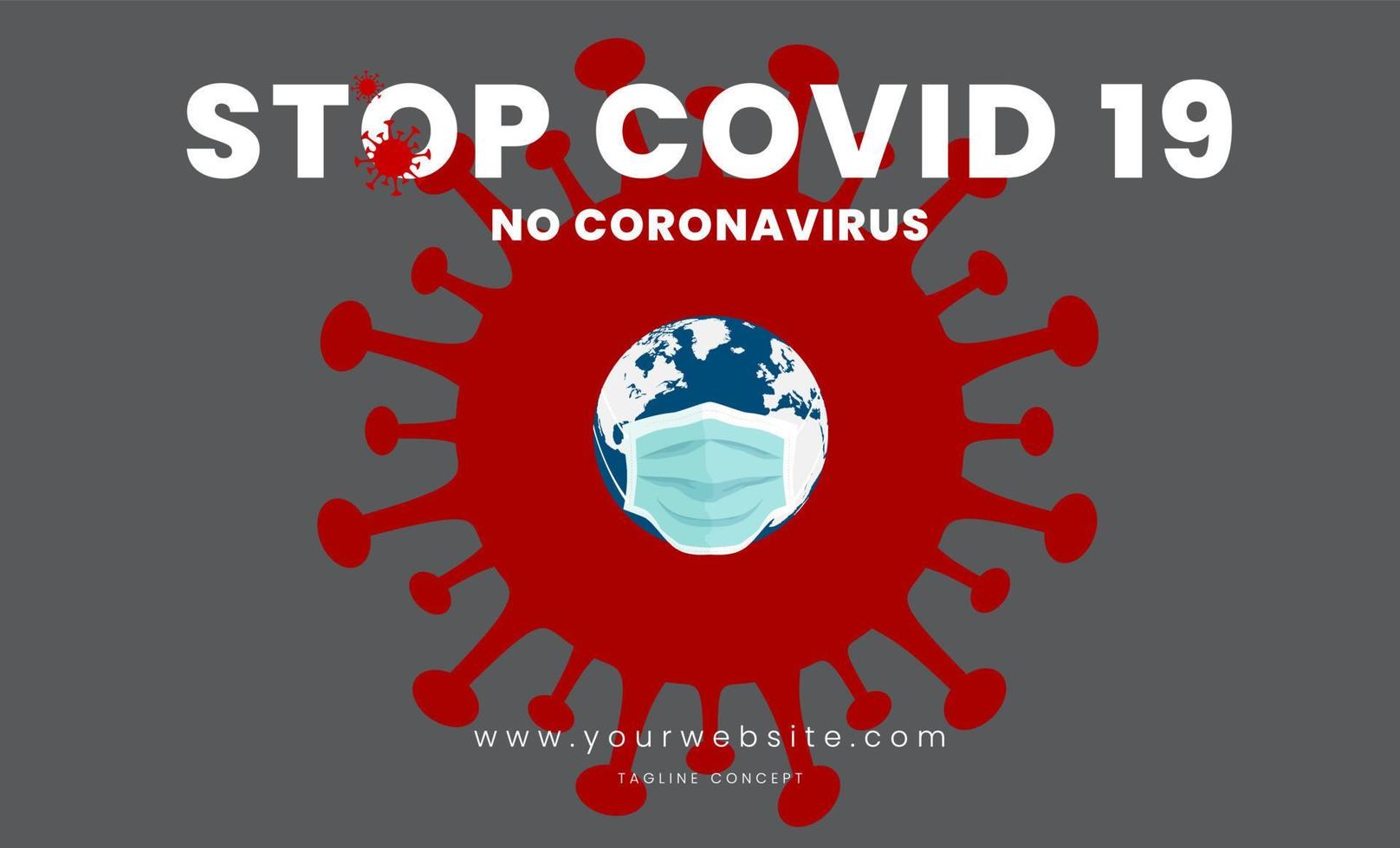 Mask wearing on face for protecting corona virus and COVID 19 vector
