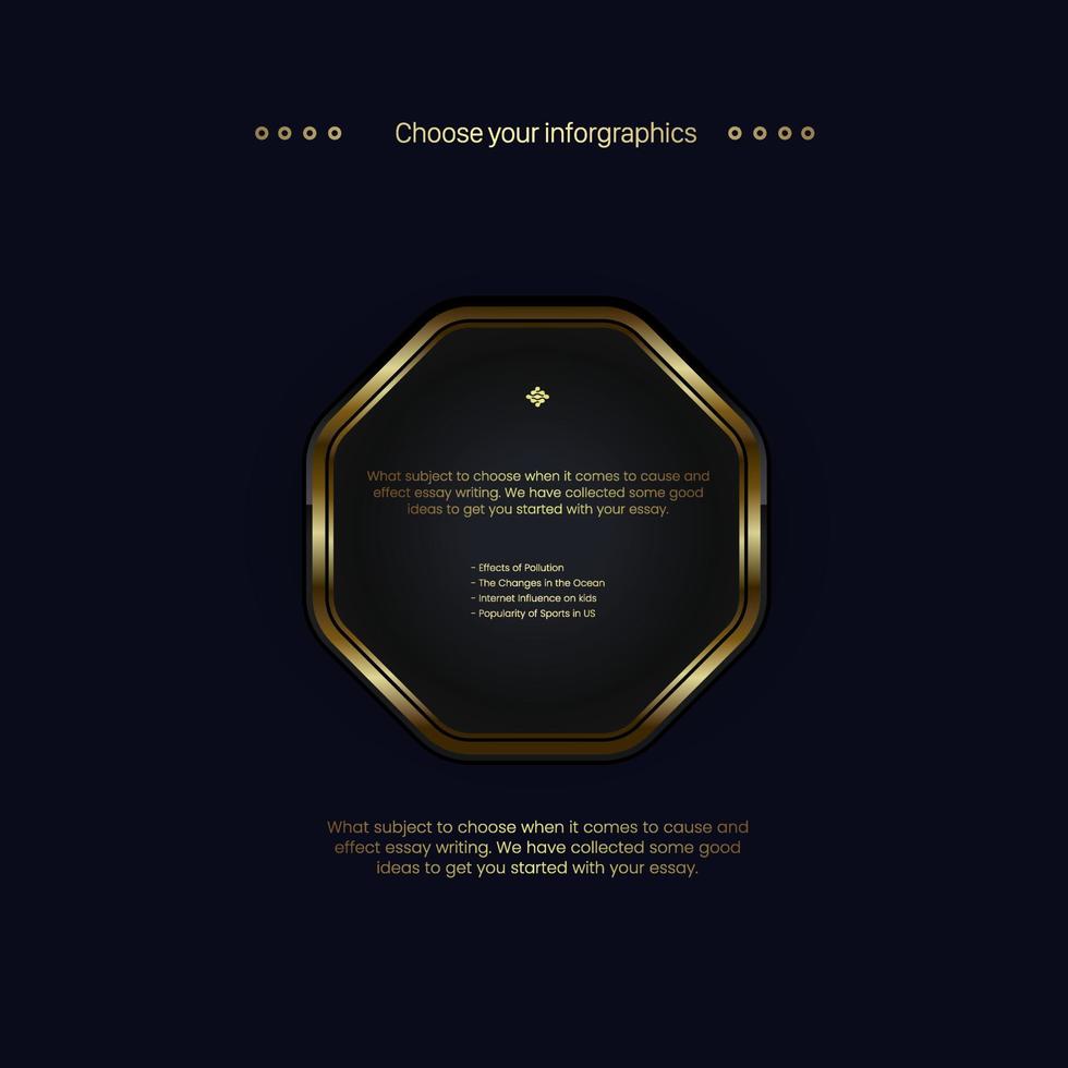 Nice golden polygon shapes button web design on dark background, a dark premuim element templates design in vector, illustration vector