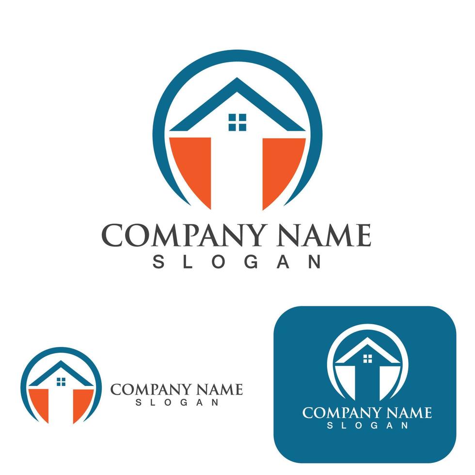 Home and building logo and symbol vector