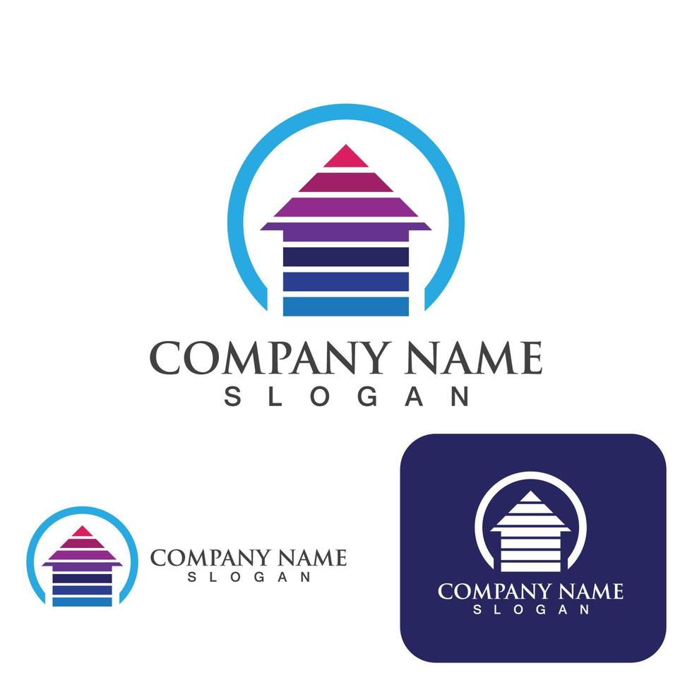 Home and building logo and symbol vector