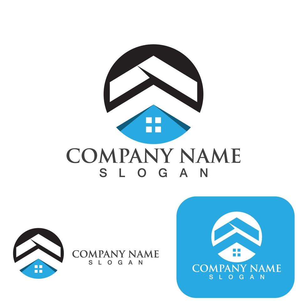 Home and building logo and symbol vector