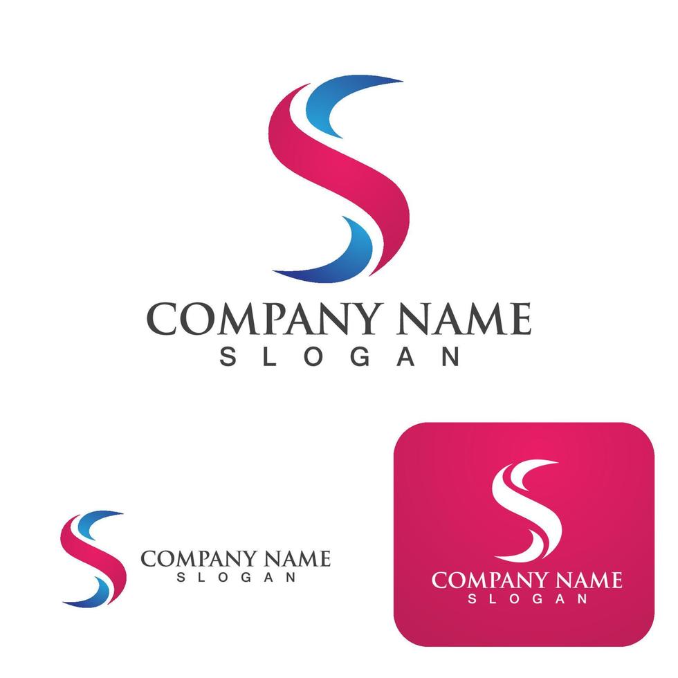 S logo letter  Business corporate vector