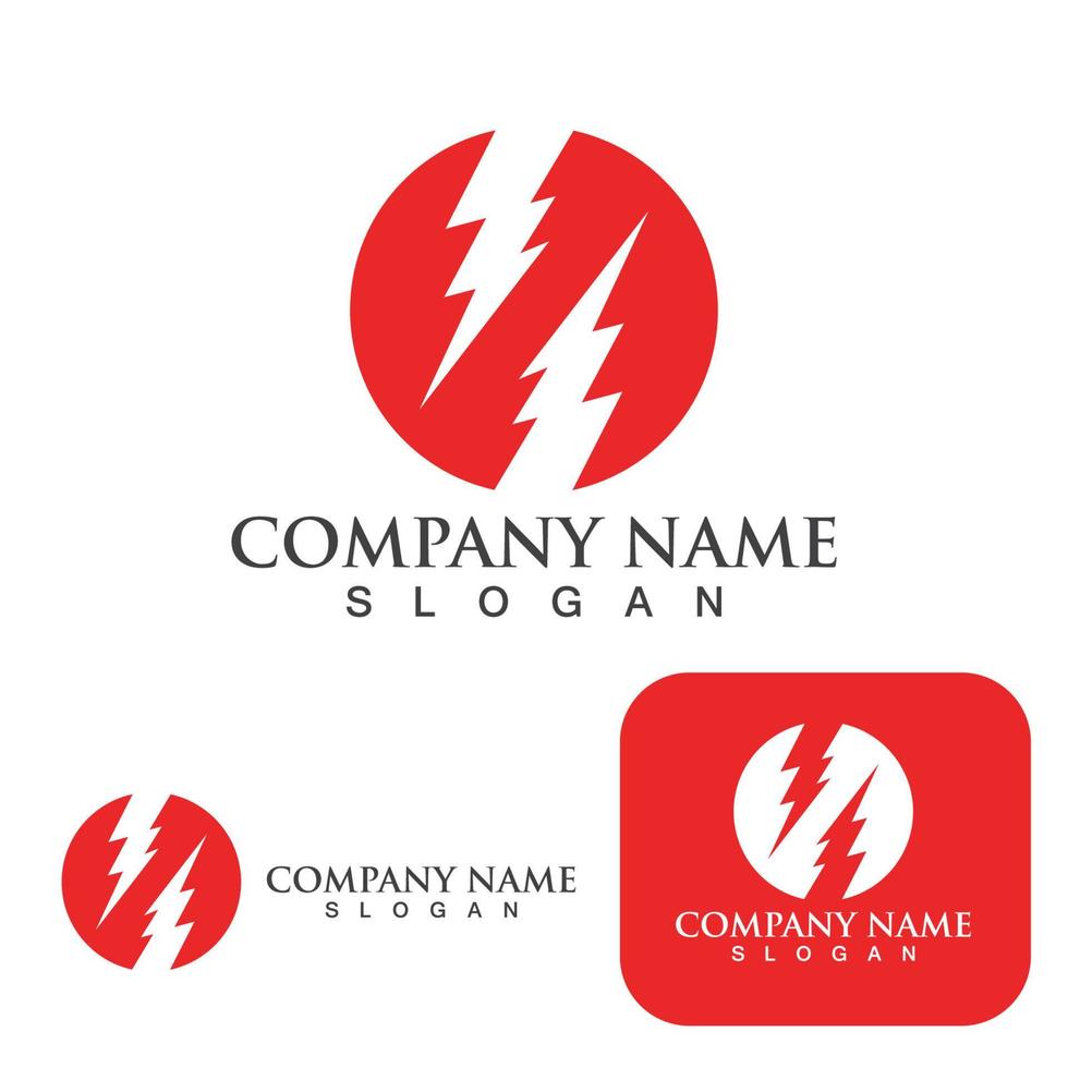 Thunderbolt logo and symbol vector