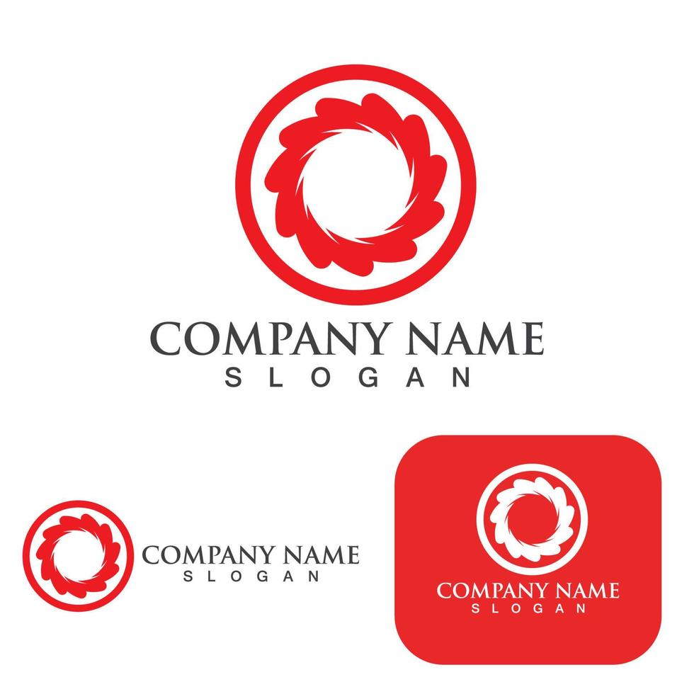 Vortex logo vector illustration icon