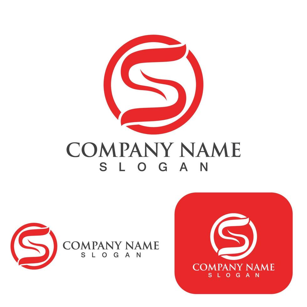 S letter logo Business corporate vector