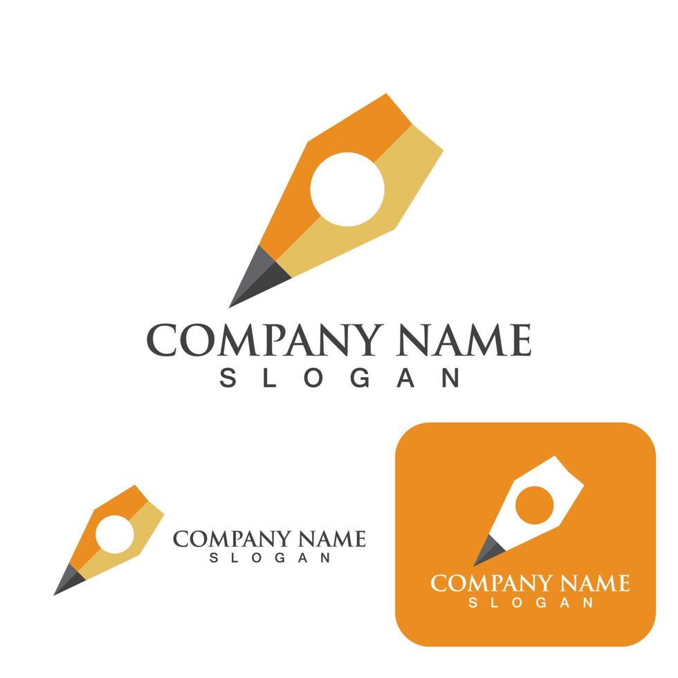 Pen Logo and symbol  template vector