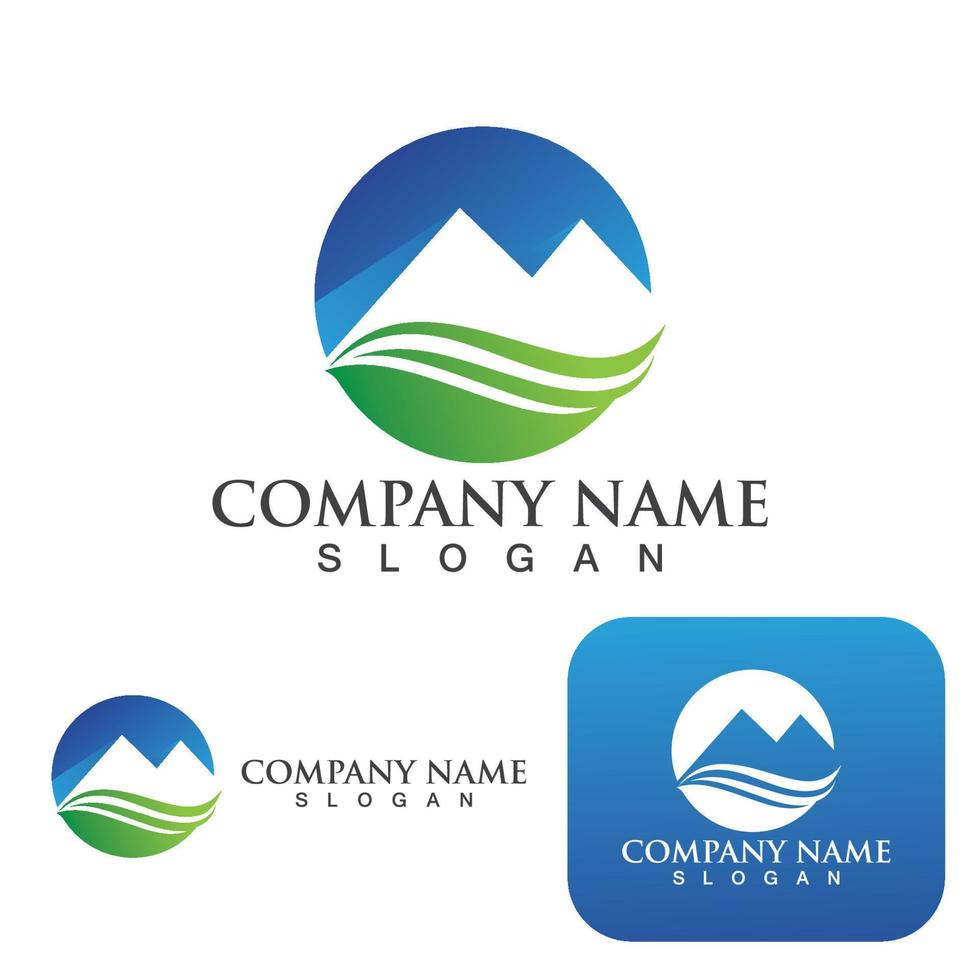 Mountain icon Logo vector