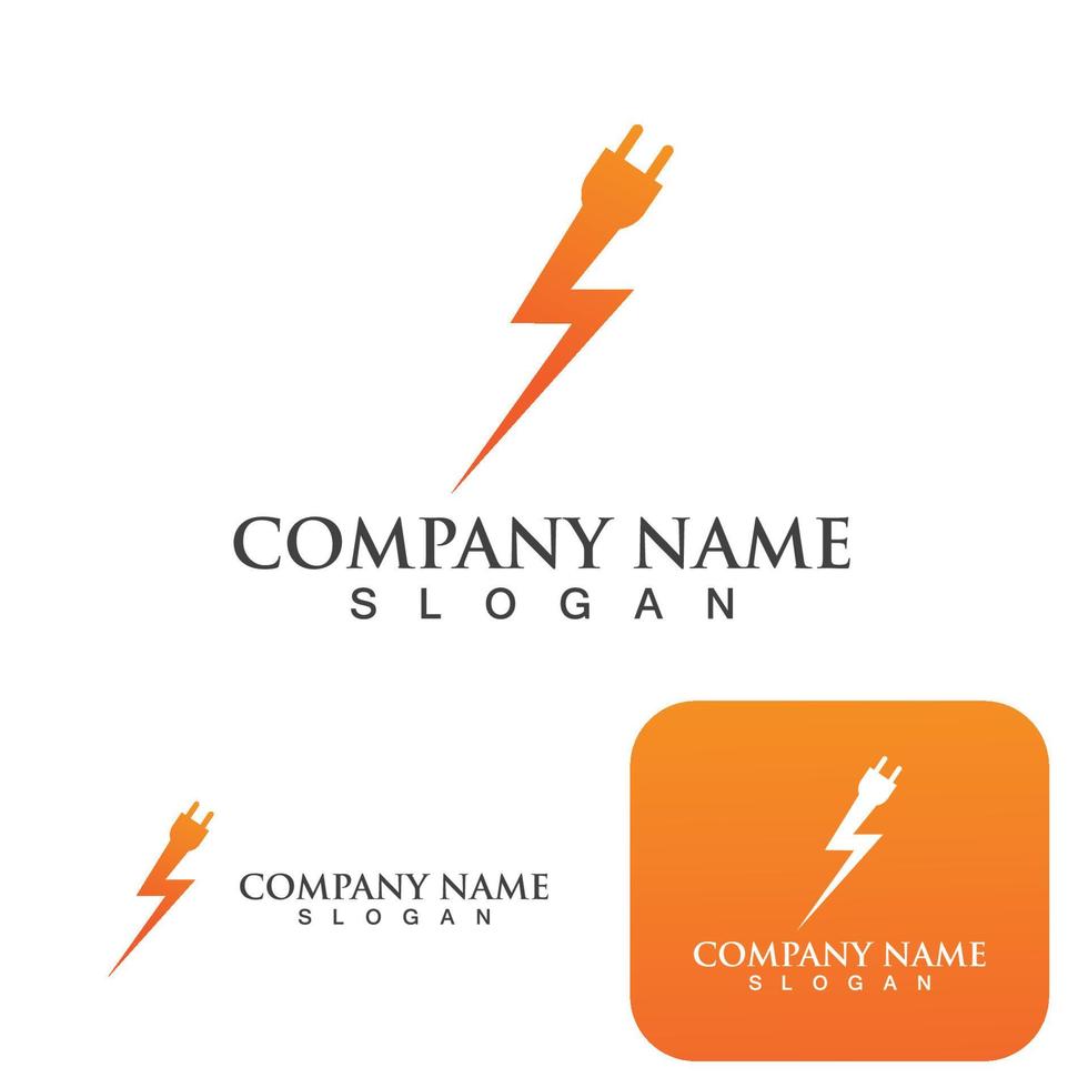 Thunderbolt logo and symbol vector