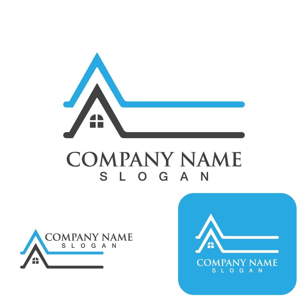 Home and building logo and symbol vector