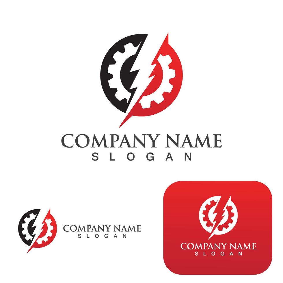 Thunderbolt logo and symbol vector