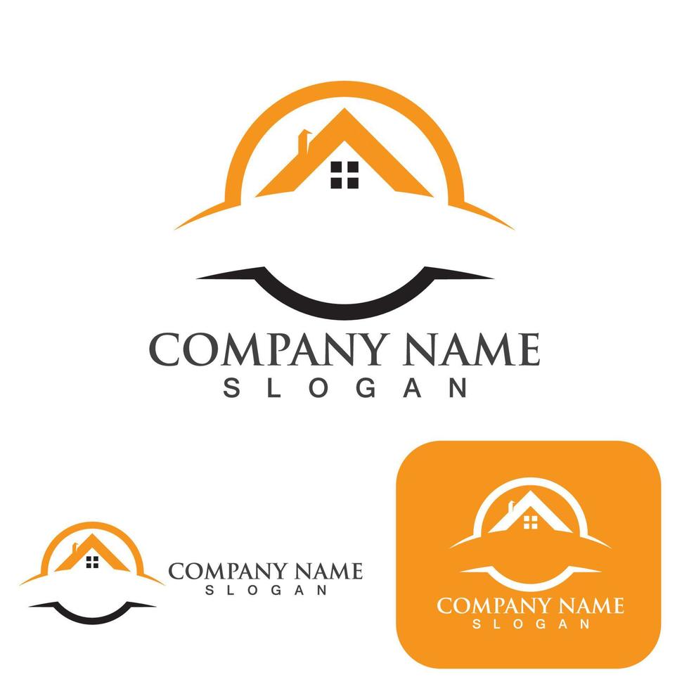 Home and building logo and symbol vector